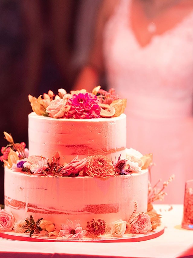 Hochzeitstorte im Bootshaus in Oberhausen